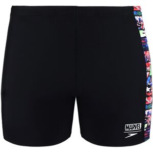 Speedo Childrens Unisex Marvel Avengers Kids Black Aquashorts - Multicolour Nylon - Size 13-14y