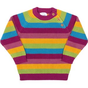 Kite Clothing Girls Chunky Rainbow Jumper - Multicolour Cotton - Size 3-6m