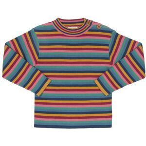 Kite Clothing Girls Rainbow Stripe Jumper - Multicolour Organic Cotton - Size 0-3m