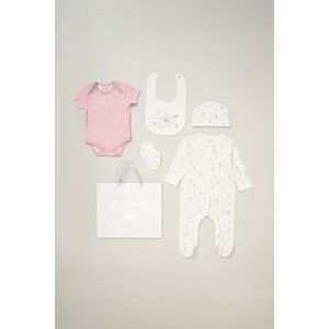 Rock A Bye Baby Girl Cotton 5-Piece Gift Set - Cream - Size 3-6m