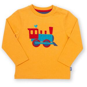 Kite Clothing Boys Full Steam Ahead T-Shirt - Yellow Organic Cotton - Size 3-6m