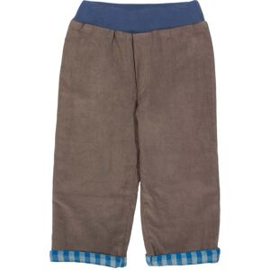 Kite Clothing Boys Check Reversible Pull Ups - Brown Organic Cotton - Size 6-12m