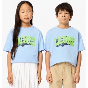 Lacoste Boys Boy'S Juniors Crocodile Print T-Shirt In Light Blue Cotton - Size 4y