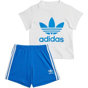 Adidas Originals Baby Boy'S Infants Adicolor Trefoil Shorts & T-Shirt Set In Blue - Size 6-9m
