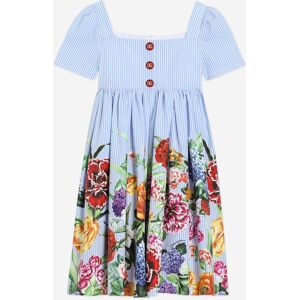 Dolce & Gabbana Girls Floral Print Dress In Multicolour - Size 10y