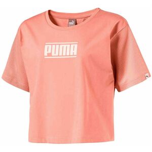 Puma Childrens Unisex Short Sleeve Crew Neck Peach Cropped Top 594963 31 Cotton - Size 3-4y Puma Childrens Unisex Short Sleeve Crew Neck Peach Cropped Top 594963 31 Cotton - Size 3-4y
