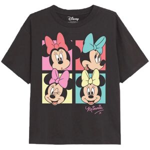 Disney Girls Minnie Mouse Bow T-Shirt (Charcoal) Cotton - Size 3-4y Disney Girls Minnie Mouse Bow T-Shirt (Charcoal) Cotton - Size 3-4y