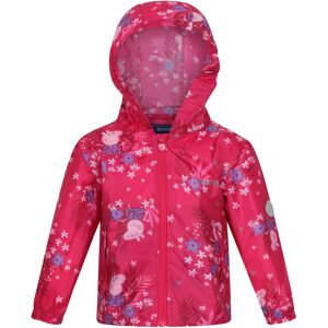 Regatta Childrens Unisex Childrens/kids Peppa Pig Packaway Waterproof Jacket (Fusion Pink) - Multicolour - Size 4-5y Regatta Childrens Unisex Childrens/kids Peppa Pig Packaway Waterproof Jacket (Fusion Pink) - Multicolour - Size 4-5y