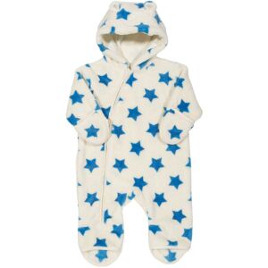 Kite Clothing Baby Unisex Star Fleece Onesie - Blue & White - Size Newborn Kite Clothing Baby Unisex Star Fleece Onesie - Blue & White - Size Newborn