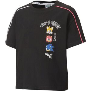 Puma Childrens Unisex X Sega Graphic Short Sleeve Crew Neck Black Kids T-Shirt 596316 01 Cotton - Size 5-6y Puma Childrens Unisex X Sega Graphic Short Sleeve Crew Neck Black Kids T-Shirt 596316 01 Cotton - Size 5-6y
