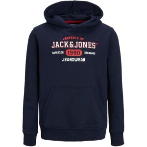 Jack & Jones Boys Hoodies Pullover Sweat Logo Design - Navy - Size 10y Jack & Jones Boys Hoodies Pullover Sweat Logo Design - Navy - Size 10y