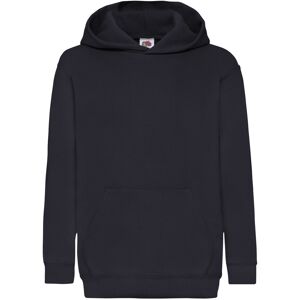 Fruit Of The Loom Childrens Unisex Hooded Sweatshirt / Hoodie (Deep Navy) - Blue - Size 14-15y Fruit Of The Loom Childrens Unisex Hooded Sweatshirt / Hoodie (Deep Navy) - Blue - Size 14-15y