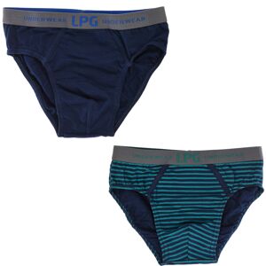 Le Petit Garçon Boys Pack-2 Briefs Lp1016 - Blue - Size 14y Le Petit Garçon Boys Pack-2 Briefs Lp1016 - Blue - Size 14y