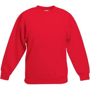 Fruit Of The Loom Childrens Unisex Kids Premium 70/30 Sweatshirt (Red) - Size 12-13y Fruit Of The Loom Childrens Unisex Kids Premium 70/30 Sweatshirt (Red) - Size 12-13y