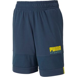 Puma Childrens Unisex Alpha Jersey Stretch Waist Bottoms Blue Kids Shorts 581277 43 Cotton - Size 4-5y Puma Childrens Unisex Alpha Jersey Stretch Waist Bottoms Blue Kids Shorts 581277 43 Cotton - Size 4-5y