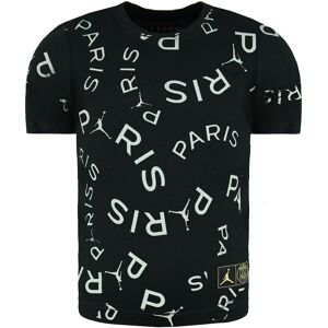 Nike Childrens Unisex Jordan Paris Sleeve Crew Neck Black/white Kids Printed T-Shirt Dd9755 010 Cotton - Size 3-4y Nike Childrens Unisex Jordan Paris Sleeve Crew Neck Black/white Kids Printed T-Shirt Dd9755 010 Cotton - Size 3-4y