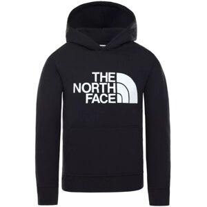 The North Face Childrens Unisex Kids Drew Peak Po Hoodie Black Cotton - Size Large The North Face Childrens Unisex Kids Drew Peak Po Hoodie Black Cotton - Size Large