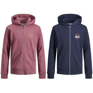 Jack & Jones Boys Junior Boy'S Sweat Zip Hood 2 Pack - Blue/pink Cotton - Size 9-10y Jack & Jones Boys Junior Boy'S Sweat Zip Hood 2 Pack - Blue/pink Cotton - Size 9-10y