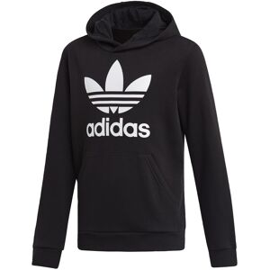 Adidas Originals Childrens Unisex Trefoil Hoodie - Black/white Cotton - Size 7-8y Adidas Originals Childrens Unisex Trefoil Hoodie - Black/white Cotton - Size 7-8y
