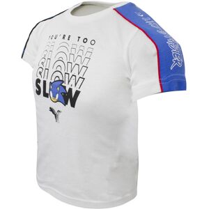 Puma Childrens Unisex X Sega T-Shirt Sonic The Hedgehog Kids Taped Top 596312 02 - White - Size 3-4y Puma Childrens Unisex X Sega T-Shirt Sonic The Hedgehog Kids Taped Top 596312 02 - White - Size 3-4y