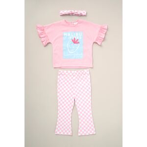 Lily And Jack Girls Malibu Vibes 3-Piece Top, Flared Leggings And Headband Outfit Set - Pink - Size 18-24m Lily And Jack Girls Malibu Vibes 3-Piece Top, Flared Leggings And Headband Outfit Set - Pink - Size 18-24m
