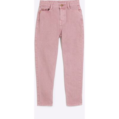River Island Girls Mom Jeans Pink Cotton - Size 13-14y River Island Girls Mom Jeans Pink Cotton - Size 13-14y