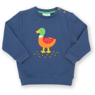 Kite Clothing Boys Quack Sweatshirt - Navy Cotton - Size 0-3m Kite Clothing Boys Quack Sweatshirt - Navy Cotton - Size 0-3m