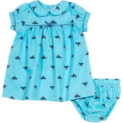 Kite Clothing Baby Unisex Wonder Whale Dress Set - Blue Cotton - Size Newborn Kite Clothing Baby Unisex Wonder Whale Dress Set - Blue Cotton - Size Newborn