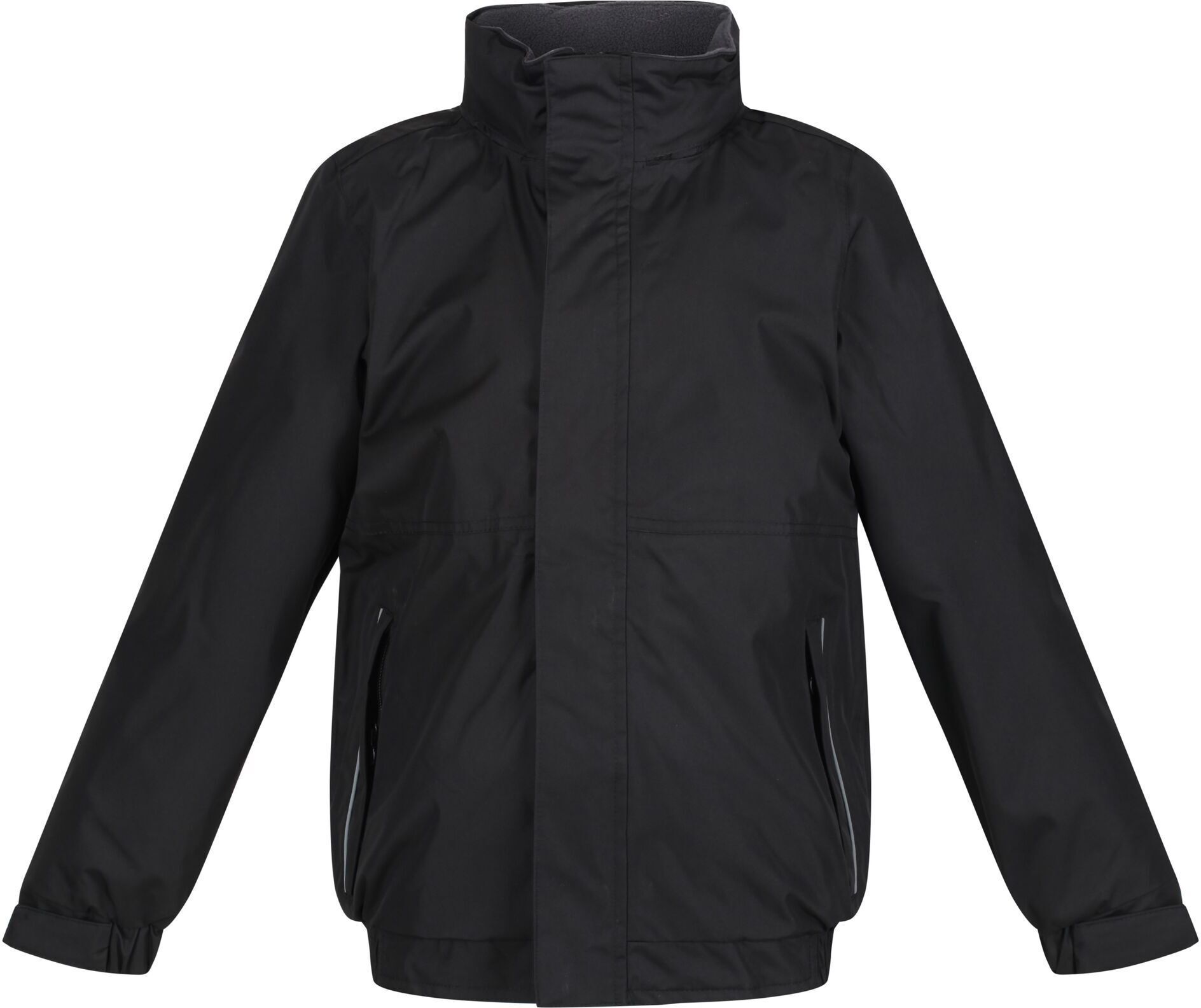 Regatta Childrens Unisex Kids Thermoguard Fleece Lined Dover Jacket (Windproof & Waterproof) (Black/ash) - Size 7-8y