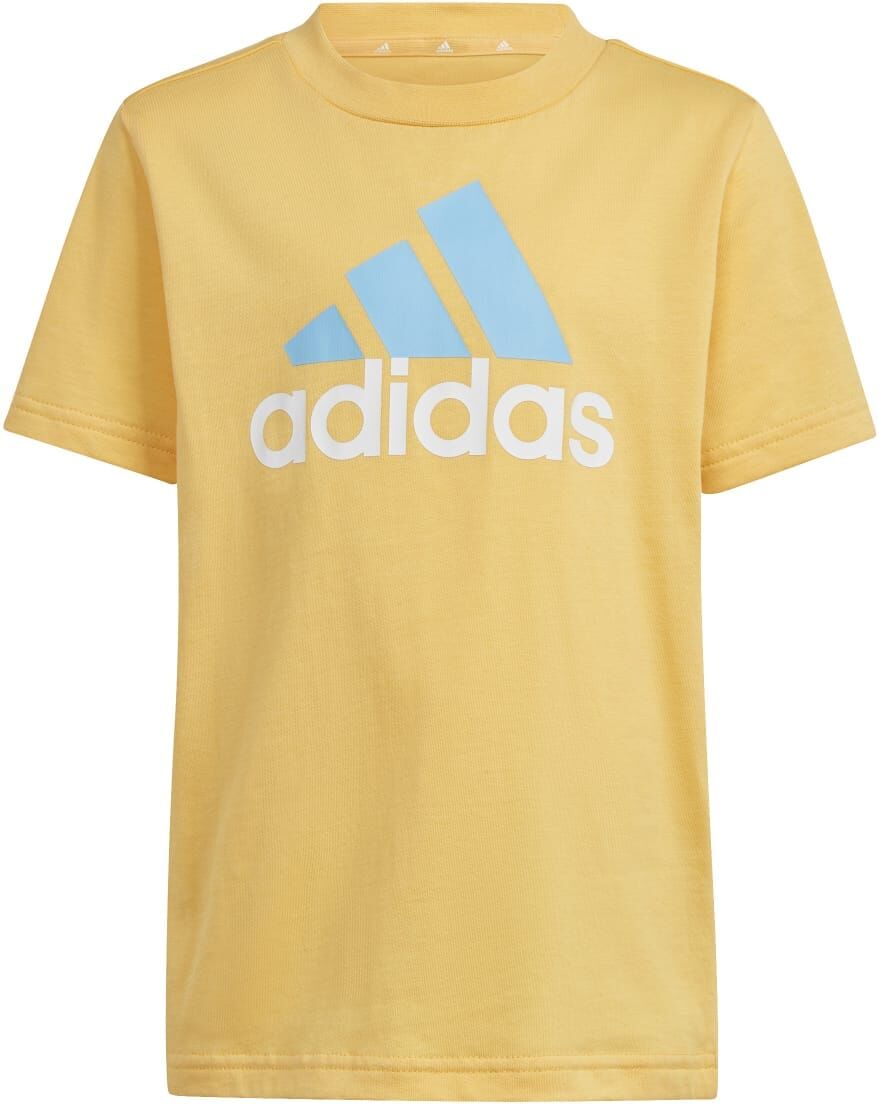 Adidas Boys Boy'S Junior Essentials Logo T-Shirt & Shorts Set In Yellow - Size 5-6y