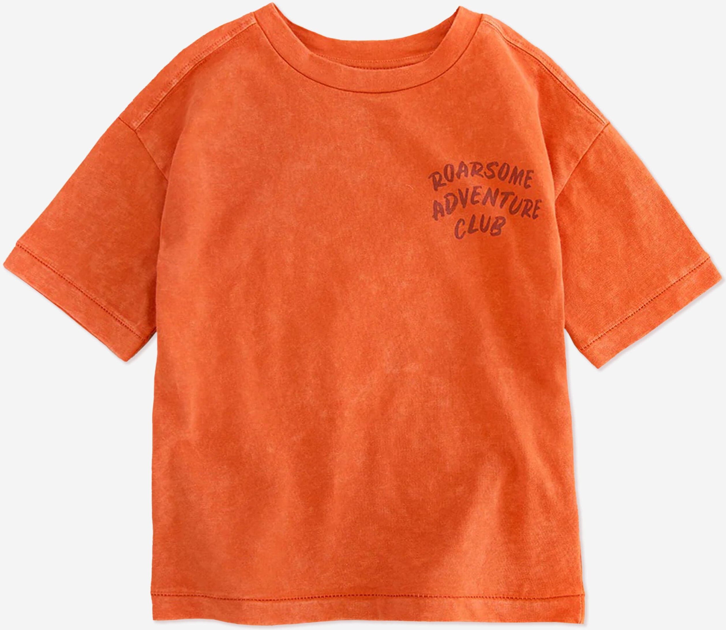 Roarsome Boys Cub The Lion Adventure Club T-Shirt In Red - Size 6-8y