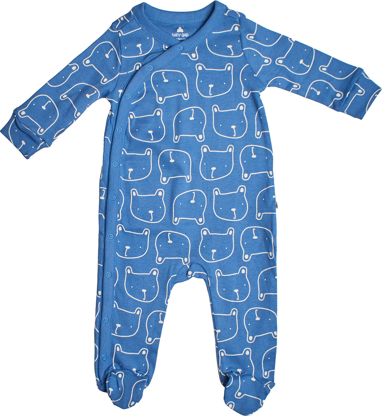 Gap Long Printed Romper 737916 For Baby Girls And Boys - Blue - Size 3-6m