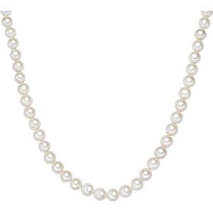 Valero Pearls Womens Fresh Water Cultured Pearl Necklace - White Sterling Silver - One Size