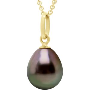Ateliers Saint Germain Womens Pendant Articulated Thread Yellow Gold 750 And Real Cultured Tahiti Pearl Pear 8-9 Mm - One Size Ateliers Saint Germain Womens Pendant Articulated Thread Yellow Gold 750 And Real Cultured Tahiti Pearl Pear 8-9 Mm - One Size
