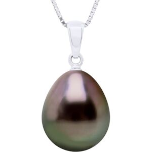 Ateliers Saint Germain Womens Beaded Pendant White Gold 375 Real Cultured Tahiti Pearl Pear 11-12 Mm - One Size Ateliers Saint Germain Womens Beaded Pendant White Gold 375 Real Cultured Tahiti Pearl Pear 11-12 Mm - One Size