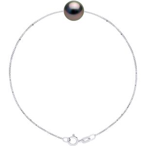 Ateliers Saint Germain Womens Bracelet Love Links Link Venetian Of Silver 925 Adorned With A Real Cultured Tahiti Pearl Round 9-10 Mm - One Size Ateliers Saint Germain Womens Bracelet Love Links Link Venetian Of Silver 925 Adorned With A Real Cultured Tahiti Pearl Round 9-10 Mm - One Size