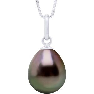 Ateliers Saint Germain Womens Pendant Articulated Thread White Gold 375 And Real Cultured Tahiti Pearl Pear 9-10 Mm - One Size Ateliers Saint Germain Womens Pendant Articulated Thread White Gold 375 And Real Cultured Tahiti Pearl Pear 9-10 Mm - One Size