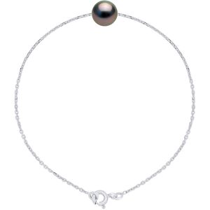 Ateliers Saint Germain Womens Bracelet Real Cultured Tahiti Pearl Passing Through Round 8-9 Mm - White White Gold - One Size Ateliers Saint Germain Womens Bracelet Real Cultured Tahiti Pearl Passing Through Round 8-9 Mm - White White Gold - One Size