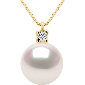 Ateliers Saint Germain Womens Necklace Jewelry Diamonds 0,03 Cts - Real Cultured Pearl Akoya Japanese Certified Round 8-9 Mm - White Gold - One Size Ateliers Saint Germain Womens Necklace Jewelry Diamonds 0,03 Cts - Real Cultured Pearl Akoya Japanese Certified Round 8-9 Mm - White Gold - One Size
