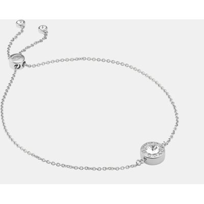 Coach Womens Open Circle Slider Bracelet - Silver Metal - One Size Coach Womens Open Circle Slider Bracelet - Silver Metal - One Size