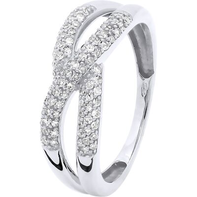 Prestige Diamonds White Gold Ring - 0.080 Cts, Size 48-60 - Diamond Jewelry Prestige Diamonds White Gold Ring - 0.080 Cts, Size 48-60 - Diamond Jewelry