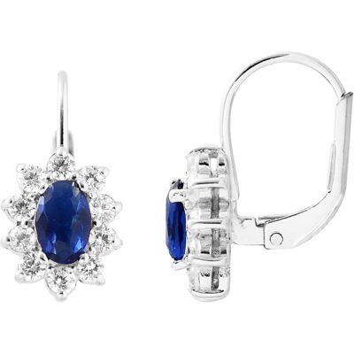 Diadema Sapphire Silver Earrings - High Jewelry - One Size Diadema Sapphire Silver Earrings - High Jewelry - One Size