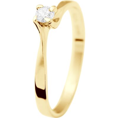 Diadema Womens - Ring - Diamond - Yellow Gold - White - Size O 1/2 - Ring Diadema Womens - Ring - Diamond - Yellow Gold - White - Size O 1/2 - Ring