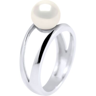 Diadema White Pearl Ring - Freshwater - Size 48-62 - Ring in White Gold Diadema White Pearl Ring - Freshwater - Size 48-62 - Ring in White Gold