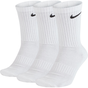 Nike Unisex Everyday Cushion Crew Training Socks (3 Pairs) In White Cotton - Size Medium