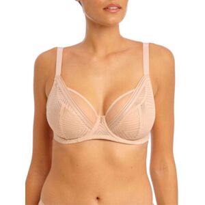 Freya Womens Tailored High Apex Plunge Bra - Love Potion - Beige Polyamide - Size 28e Freya Womens Tailored High Apex Plunge Bra - Love Potion - Beige Polyamide - Size 28e