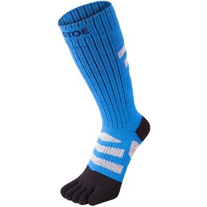 Toetoe - Mens & Ladies Outdoor 3d Terry Walker Cushioned Wool Toe Socks - Black & Blue - Size Uk 6-8 Toetoe - Mens & Ladies Outdoor 3d Terry Walker Cushioned Wool Toe Socks - Black & Blue - Size Uk 6-8