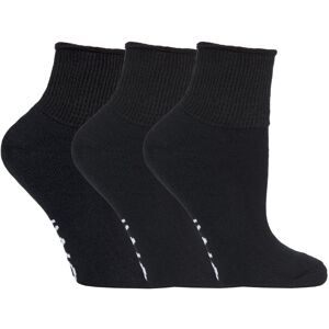 Iomi Mens - 3 Pairs Cotton Cushioned Diabetic Socks For Swollen Feet And Legs - Black - Size Uk 12-14 Iomi Mens - 3 Pairs Cotton Cushioned Diabetic Socks For Swollen Feet And Legs - Black - Size Uk 12-14