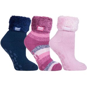 Heat Holders Womens Fluffy Slipper Bed Socks With Grips Heat Holders Womens Fluffy Slipper Bed Socks With Grips