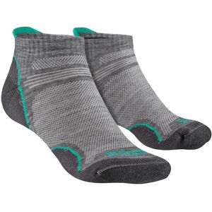 Bridgedale Womens Hiking Merino Low Socks - Grey/Surf - Size 5-6.5 Bridgedale Womens Hiking Merino Low Socks - Grey/Surf - Size 5-6.5